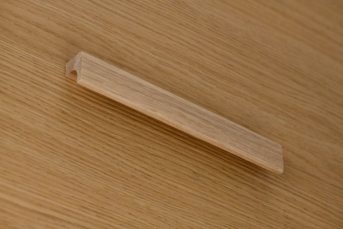 Medinė baldinė rankenėlė, natūralios medžio spalvos