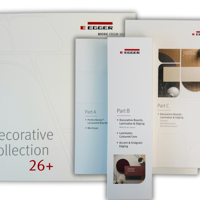 Egger dekorų pavyzdžių katalogas. Kolekcija 26+